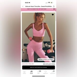 ALO HEART THROB LEGGINGS IN SWEET PINK